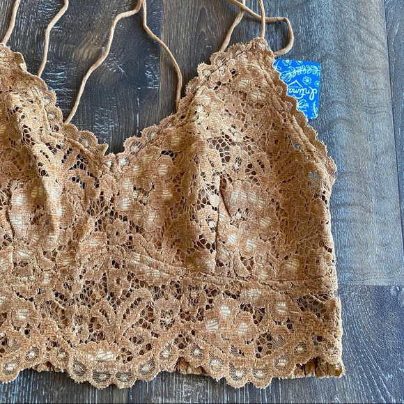 NWT Free People Celine Bralette Burnt Caramel - Picture 4 of 16